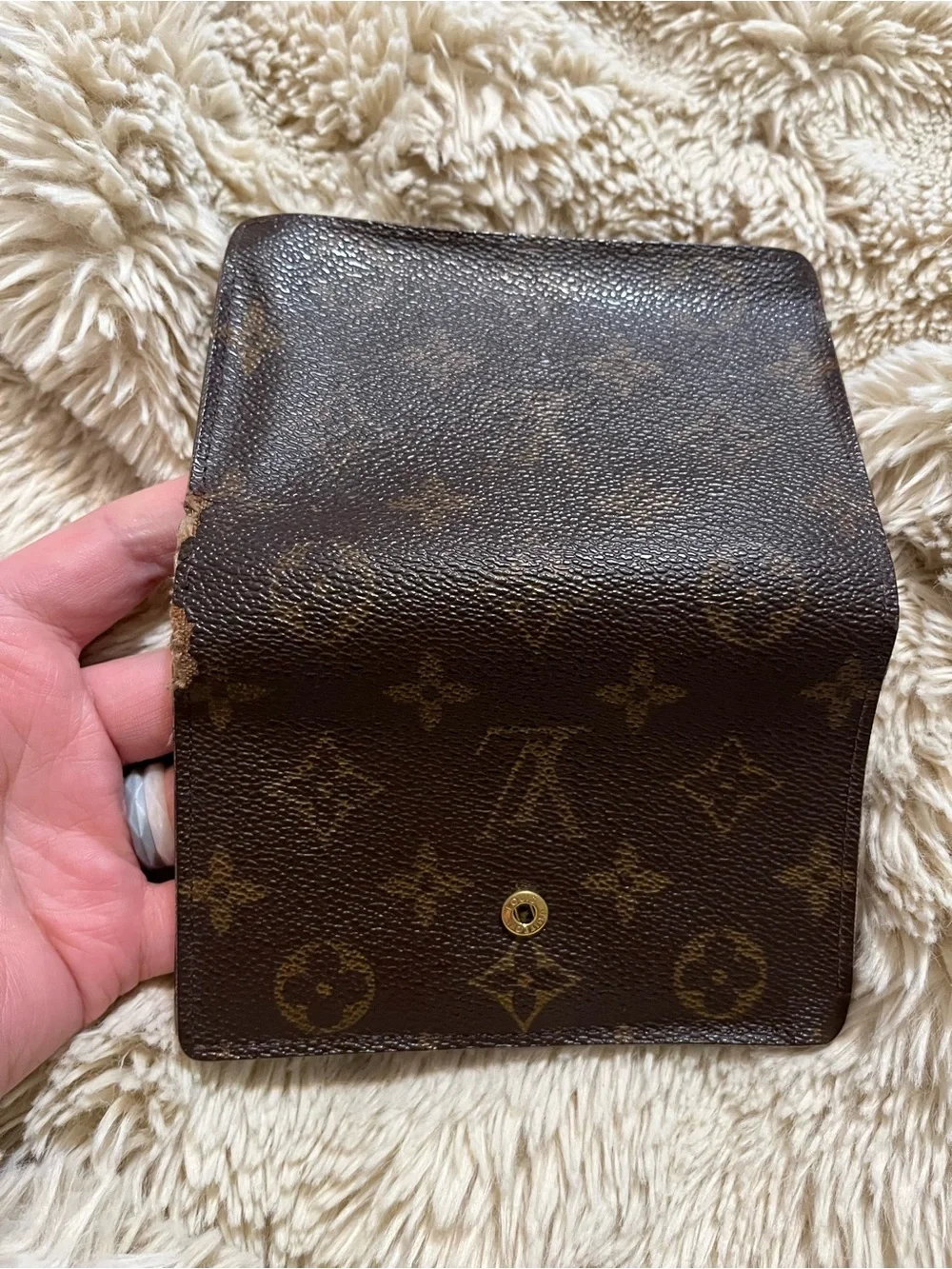 Fixer Louis Vuitton Monogram Canvas Snap Agenda in Dark Brown and Gold